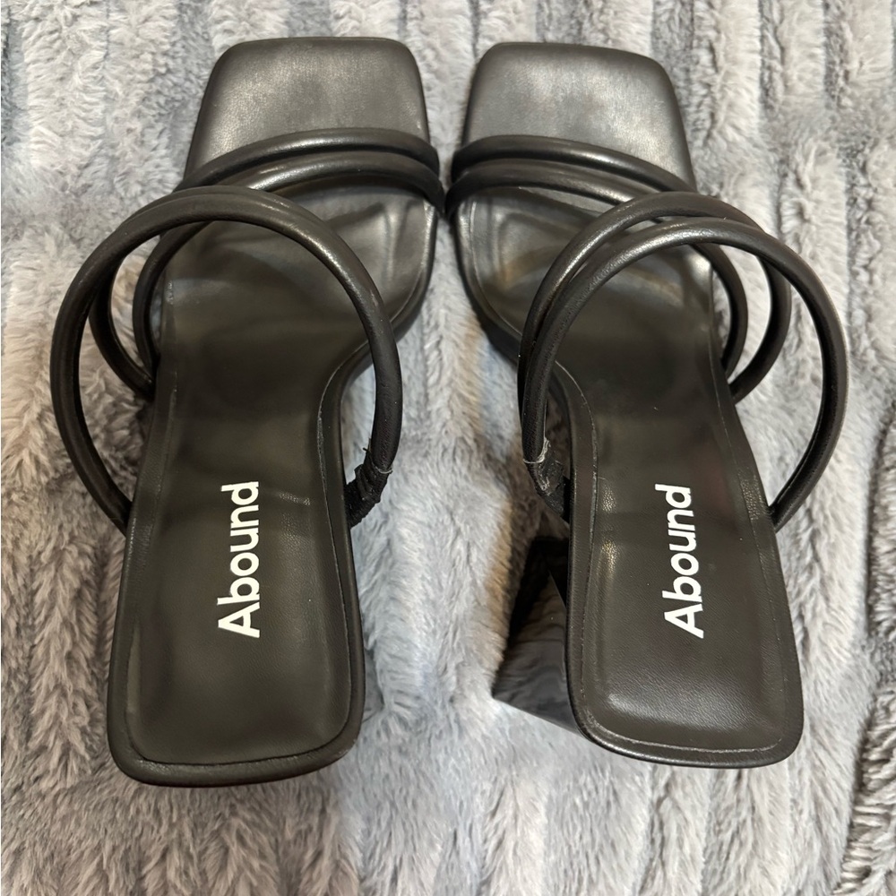 Abound Women's Black Strappy Heels